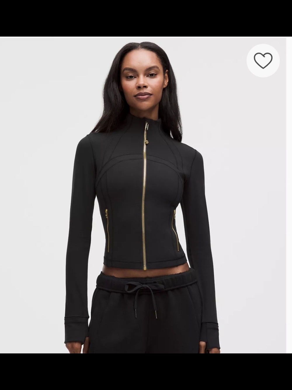 Lululemon Define Cropped Jacket
Nulu GOLD ZIPPER and LOGO